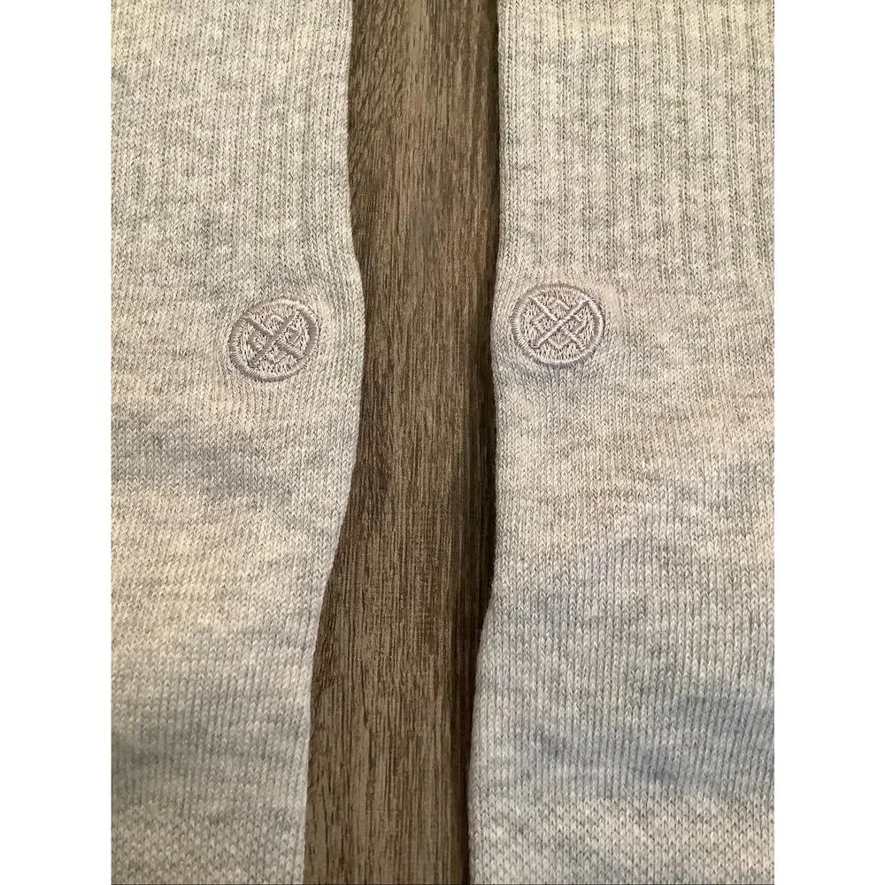 Stance Men's Large Grey Heather Icon Cushioned Crew Socks Athleisure C6-5